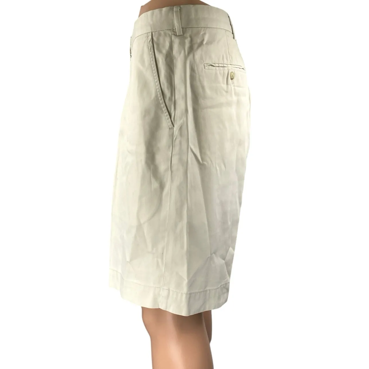 Ralph Lauren Polo Golf Men's White Beige Performance Khaki Chino Shorts Size 38 - Image 2