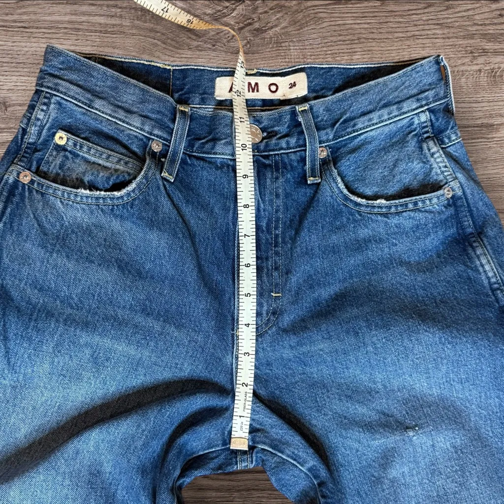 AMO Sandra Baggy Jeans – Emotion 100% Cotton Size 24 Blue - Image 15