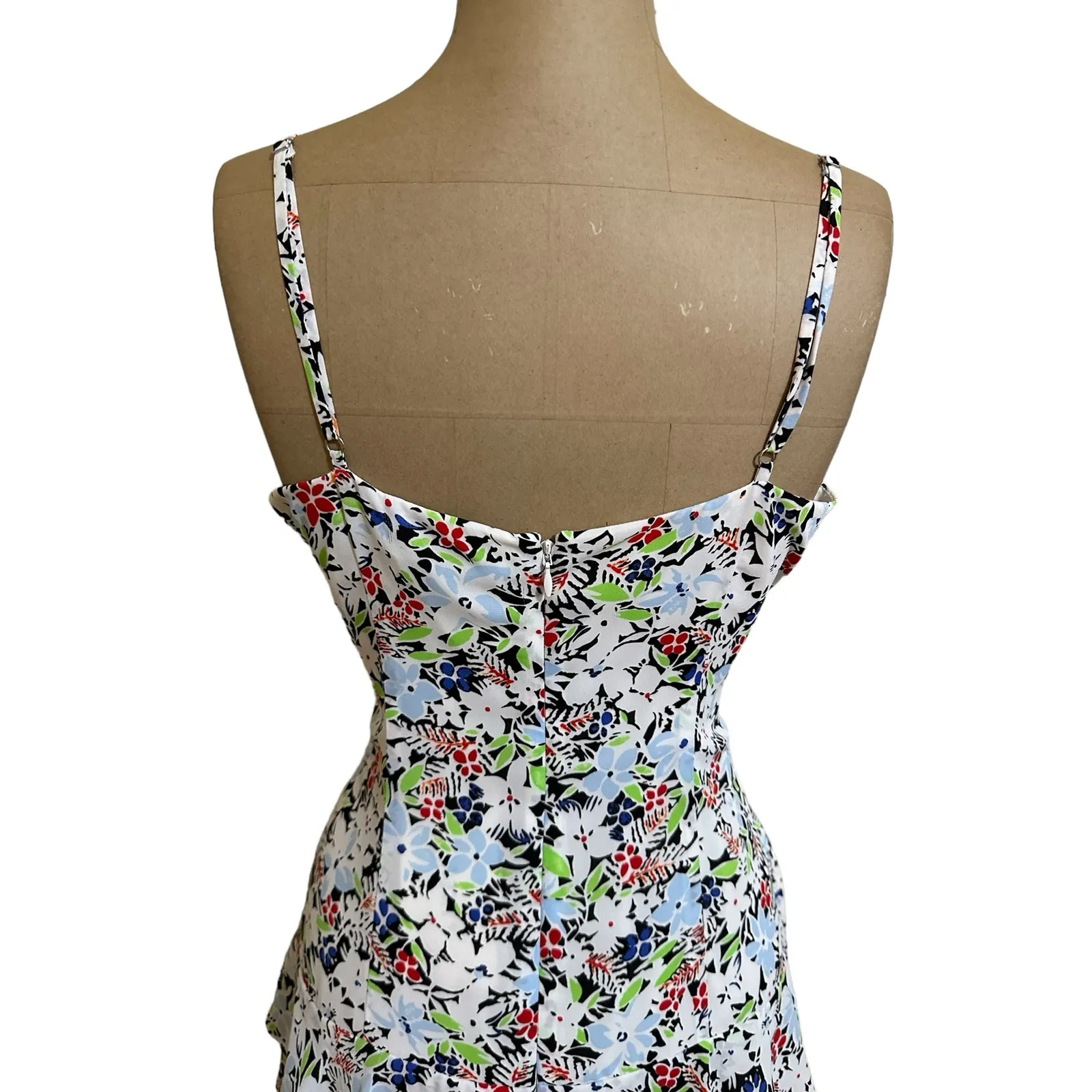 Likely Midi Dress Ariella Pink Floral Print Belted Ruffle Skirt New - Image 11