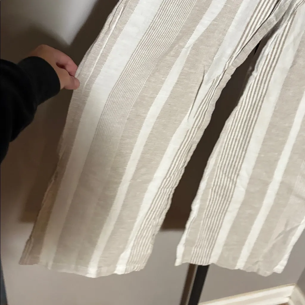 Cali 1850 Medium Linen Blend Wide Leg Pants - Image 2