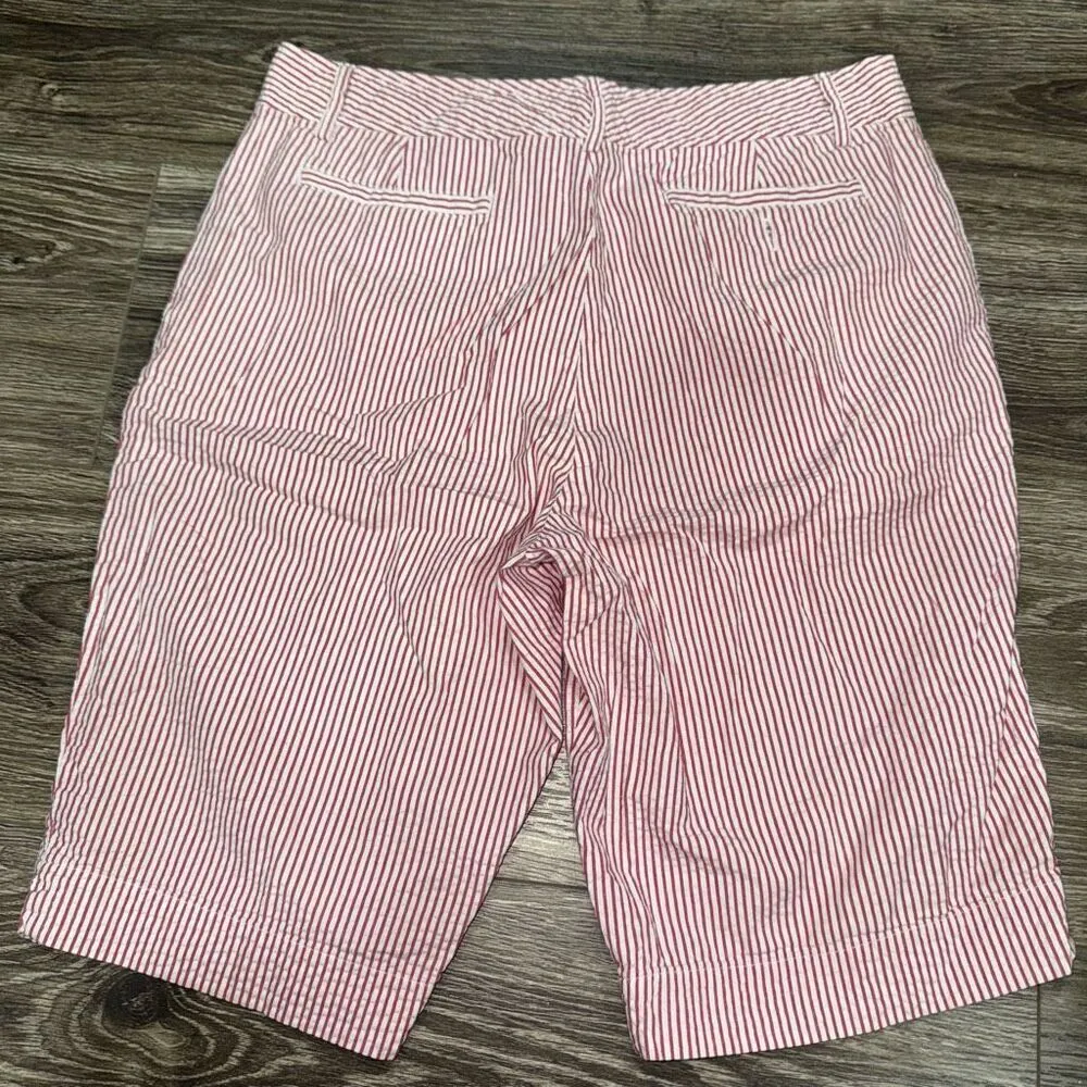 CHAPS  Size 8 Red Striped shorts - Image 3