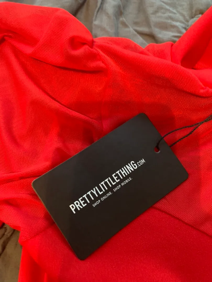Pretty Little Thing Red Dress - Image 3