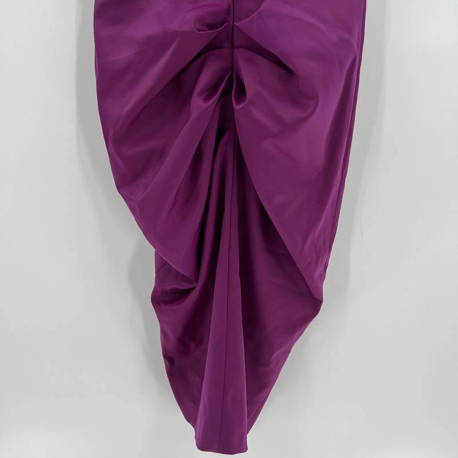 Lavish‎ Alice Mya Midi Dress Off Shoulder Cocktail Satin Ruched Purple Size 14 - Image 9