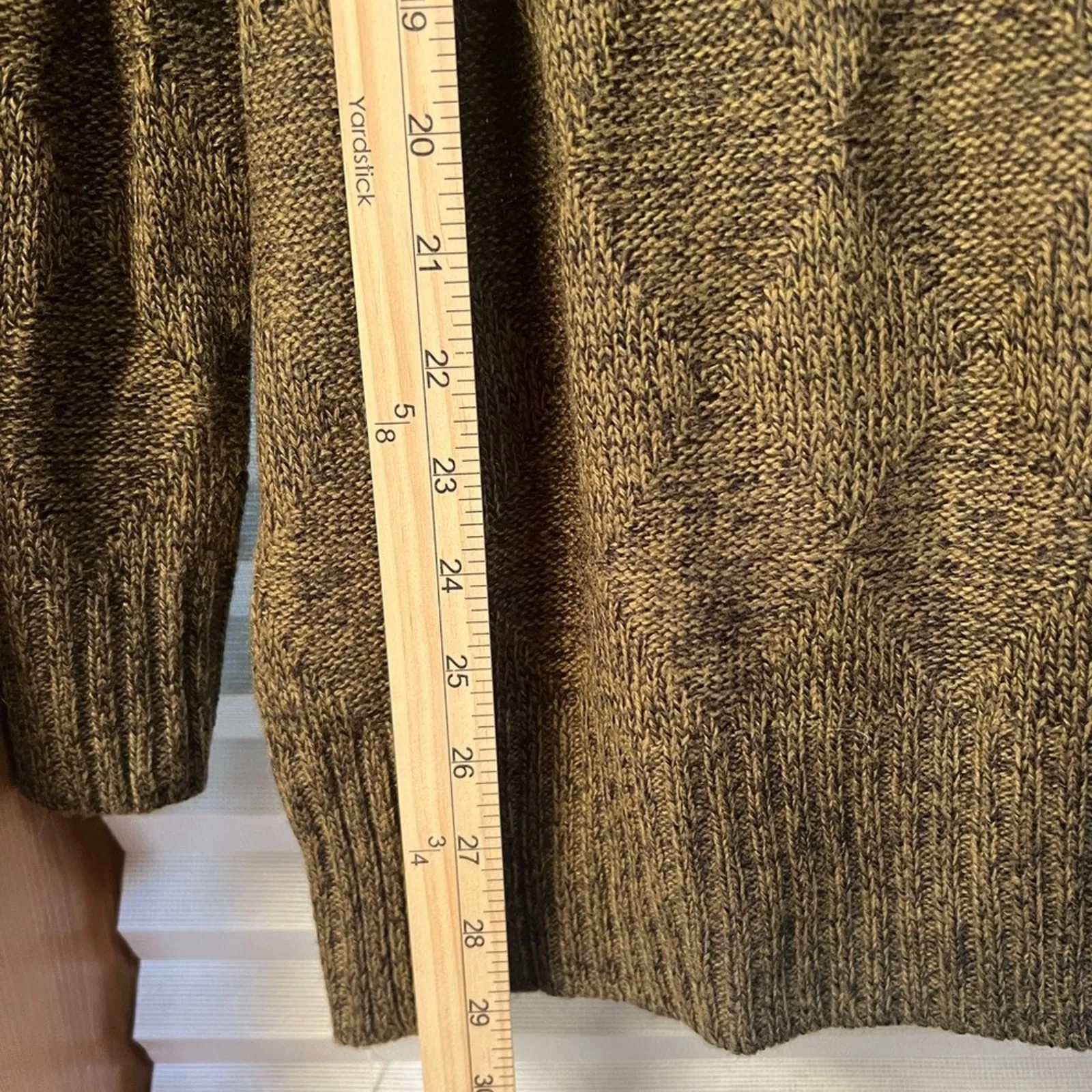 Karen Scott Women's Olive Sweater pullover Argyle Diamond Pattern Size Medium - Image 9