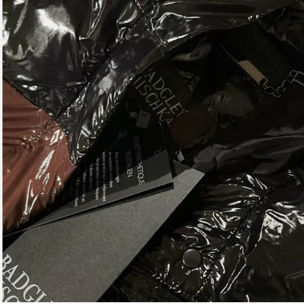 NWT $279 wOMEN BADGLEY MISCHKA Roberta Coat Jacket Puffer Shiny In Brown - Image 8