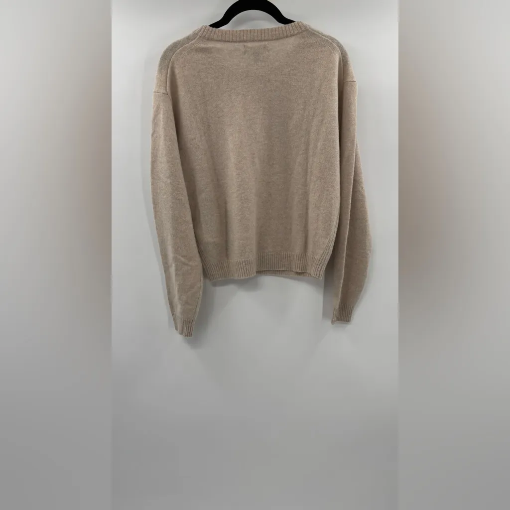 J. Crew Perfect cashmere crewneck sweater Heather Linen - Image 5