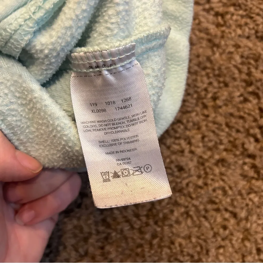 Columbia Fleece Jacket Women's Size S Ice Blue High Neck Full-Zip Pockets - Image 8