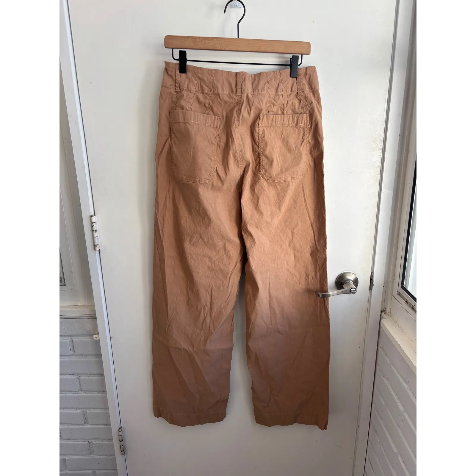 Maeve The Colette Linen Blend Wide Leg Pants 32 workwear minimalist layered - Image 5