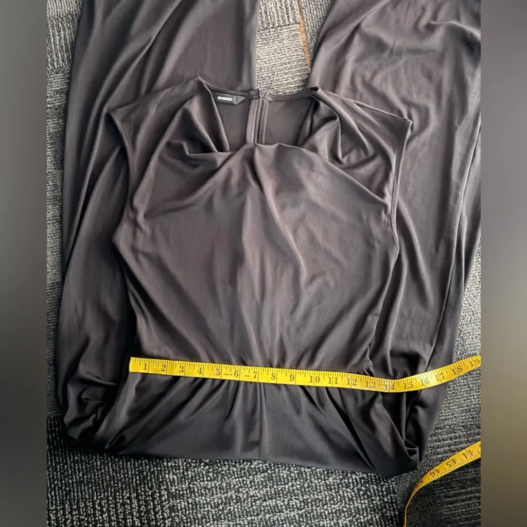 DOKOTOO Black Draped Cowl Neck Wide Leg Jumpsuit Women’s Size Medium, - Image 14