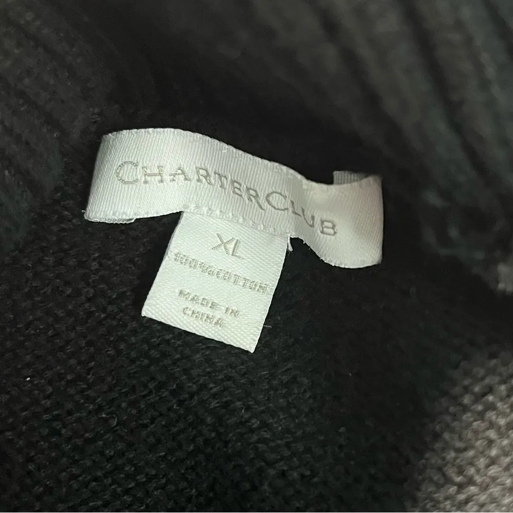 Black Knit Cowl Neck Sweater Women’s Size XL - Image 4