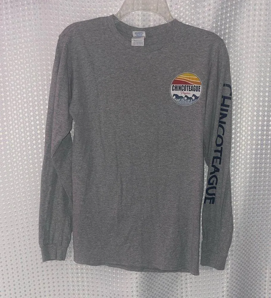 Chinoteague Island Virginia Wild Pony Roundup And Swim T Shirt Size Small - Image 3