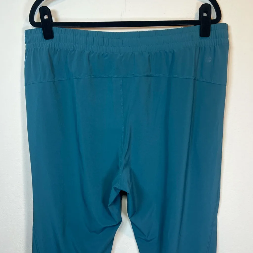 All in Motion Athletic Pants Teal Pockets Drawstring Taper Lightweight Womens XL - Image 8