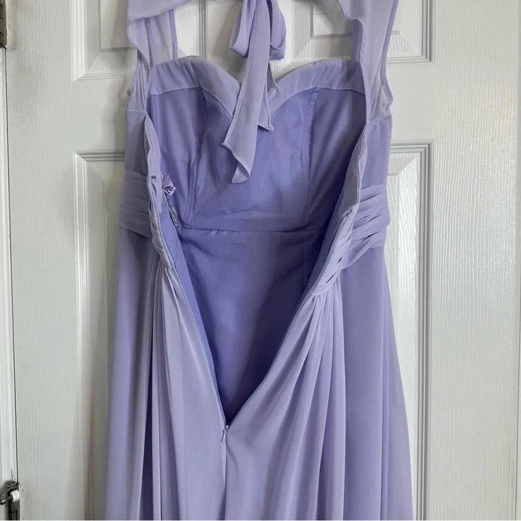 Elegant Lavender Sleeveless Dress - Image 8