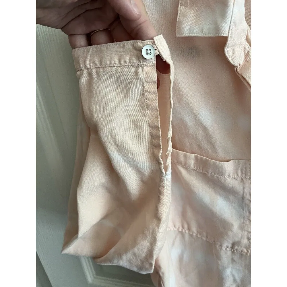 Anthropologie Cloth & Stone Peach Pink Tie - Image 5