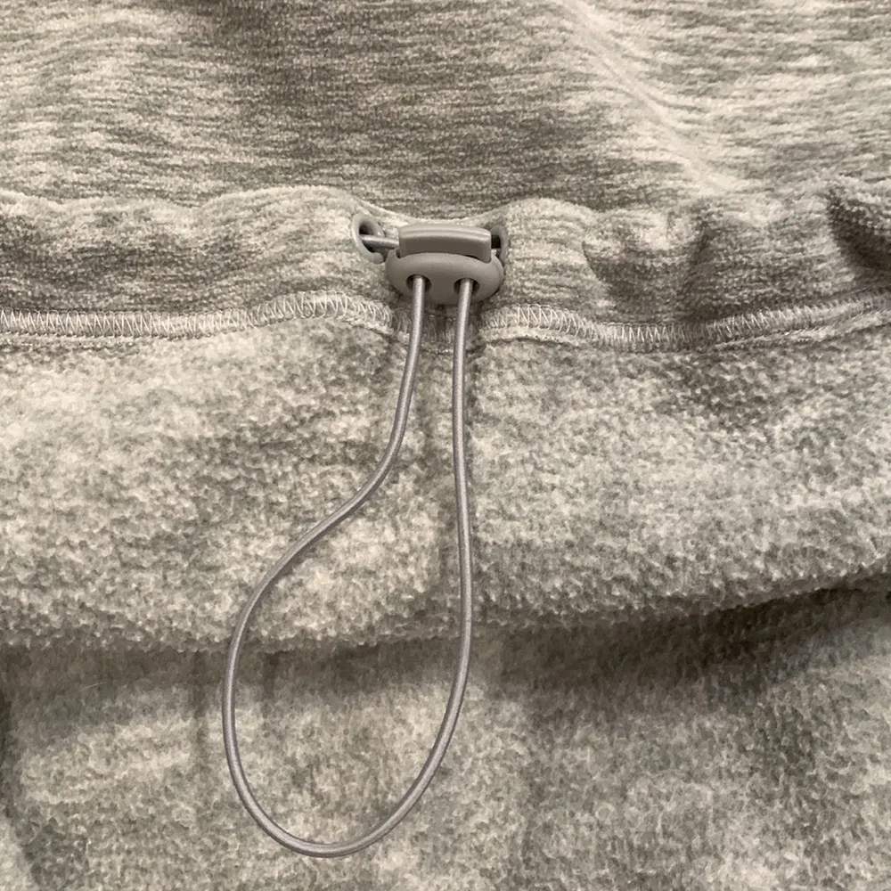 Foo funnel neck fleece quarter zip relaxed loose fit pullover M - Image 9