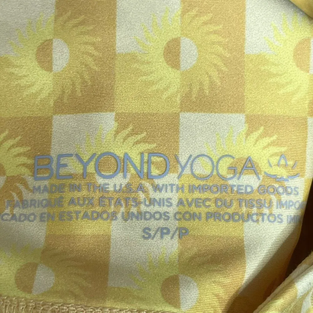 Beyond Yoga Biker Shorts Women's Small Yellow Sun Prism Endurance High Waisted - Image 10