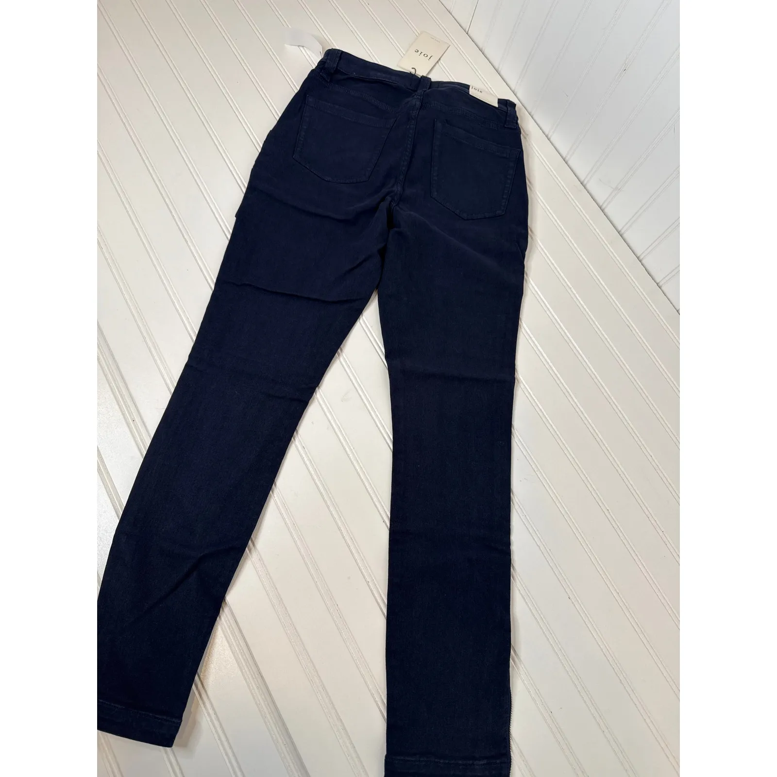 NWT Joie High Rise Park Skinny Jeans Navy Blue Stretch Cropped Womens Size 26 - Image 4