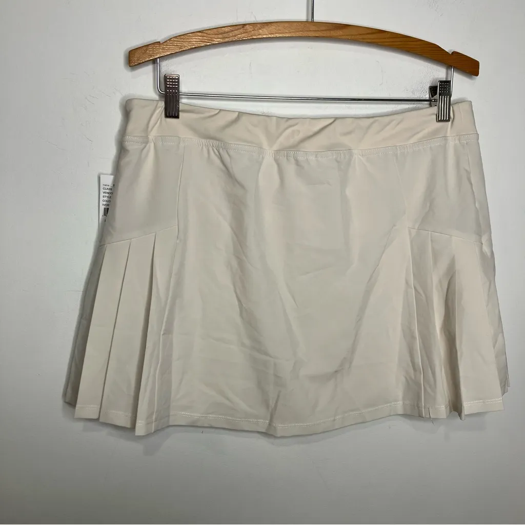 PAC 1980 whisper active pacific pleated skort ivory womens size large activewear - Image 5