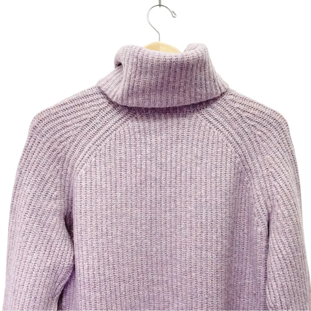 Madewell Mercer Turtleneck Sweater Coziest Yarn in Heather Wisteria Size Small - Image 8