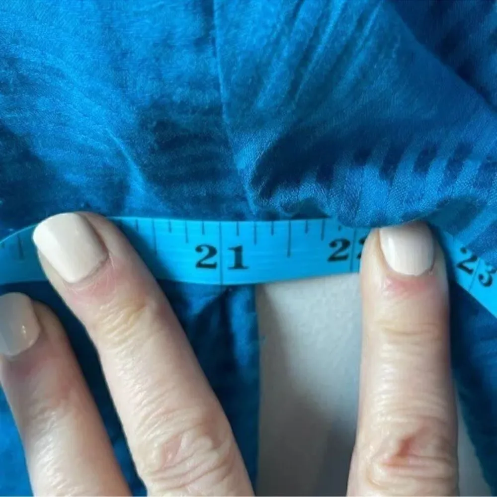 NWT Soft Surroundings Blue Nightingale Topper Open Front Eyelet Cardigan - Image 8