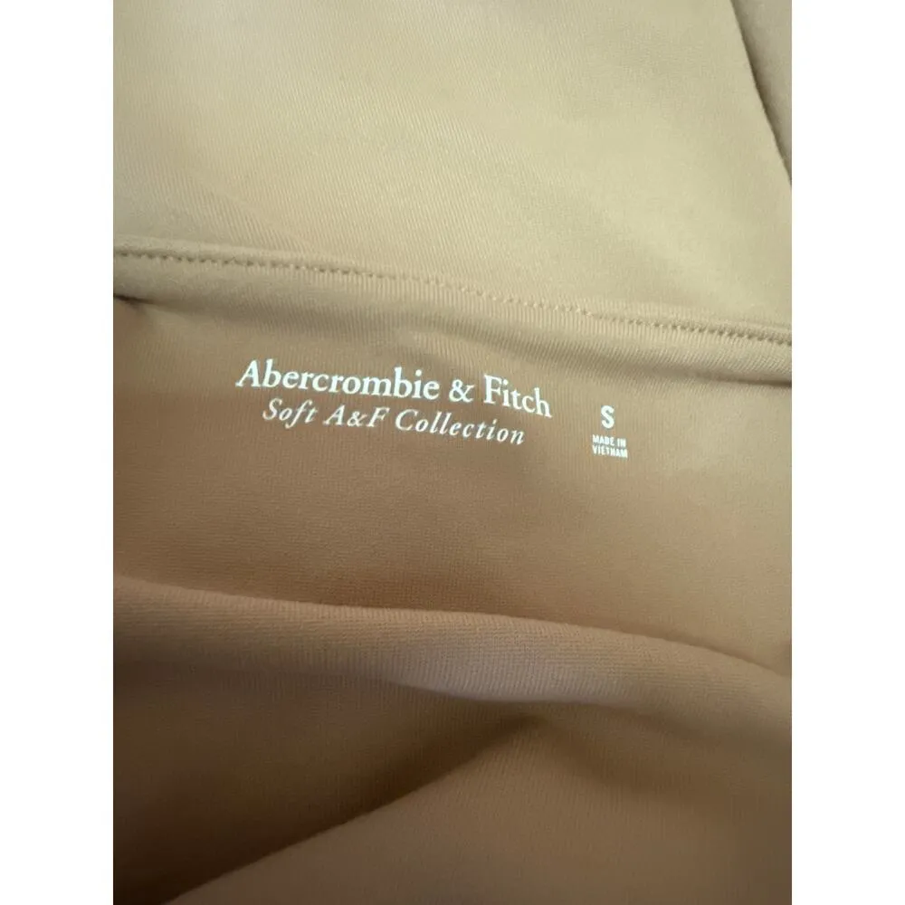 Abercrombie & Fitch Soft A&F Tan Sleeveless Cami Camisole Tank Bodysuit Top S - Image 3