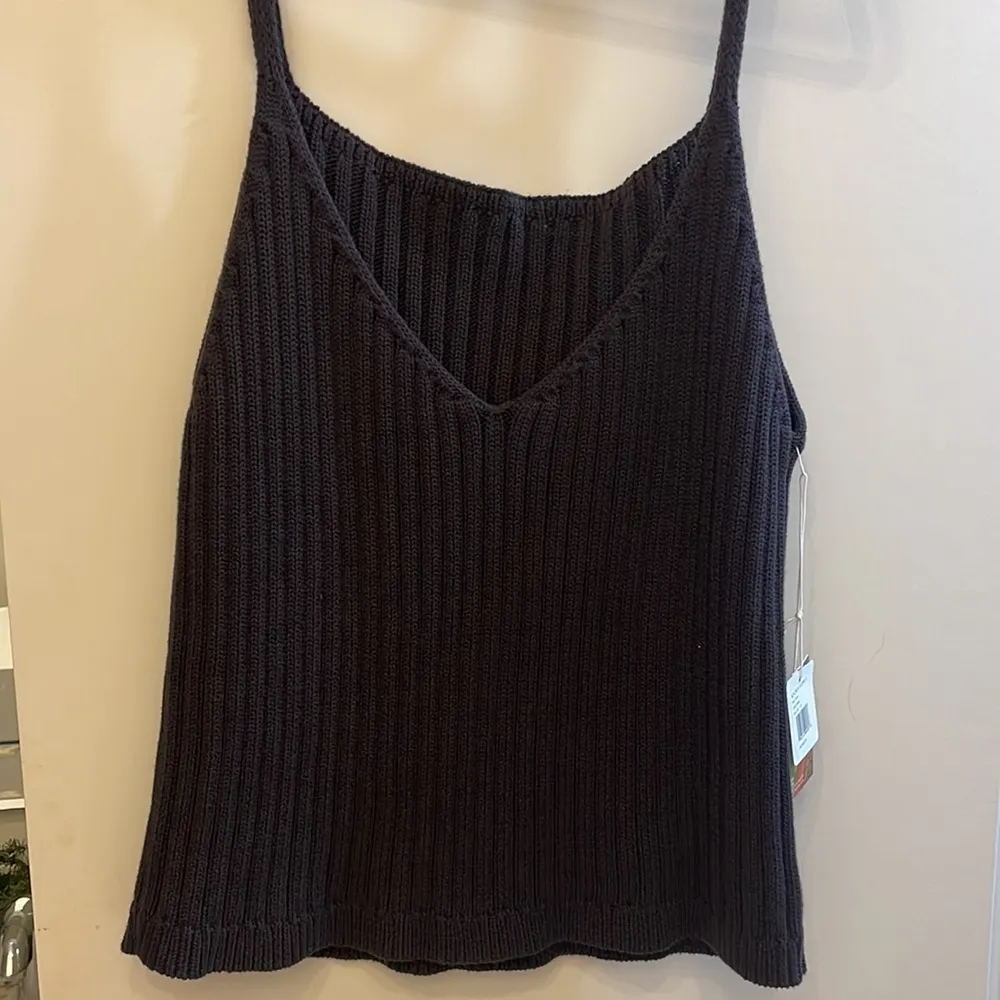 NWT Known Supply River Sweater Tank 2XL 1X Black organic cotton tank Size 2X - Image 5