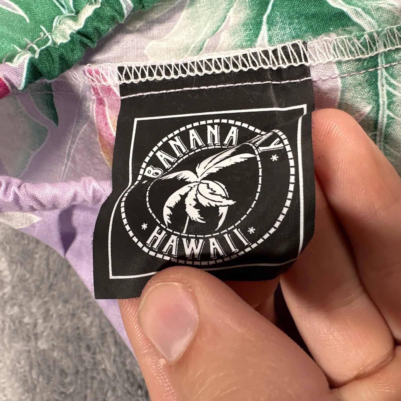 Banana Bay Trousers Pants Size Medium Palm Floral Pattern Resortwear Cropped USA - Image 7