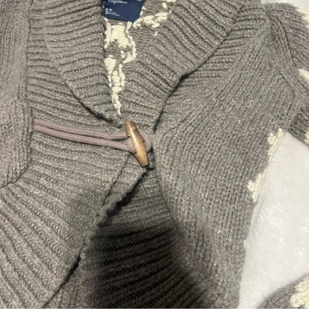 American Eagle Outfitters Brown and Cream Cardigan - Image 5