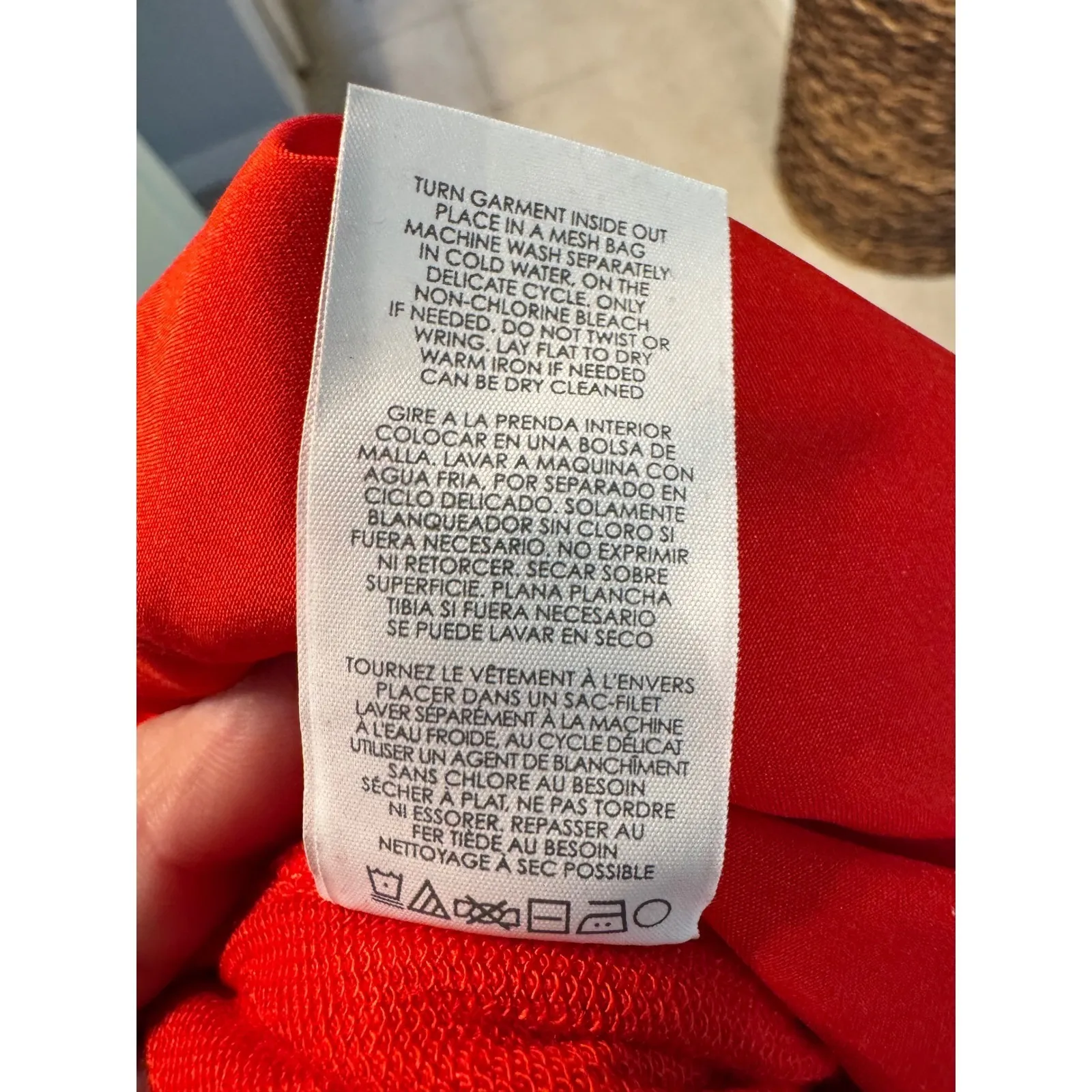 Cabi Red Uptown Jumpsuit, Wide Leg, Smocked Waist, Sleeveless (M) - Image 8