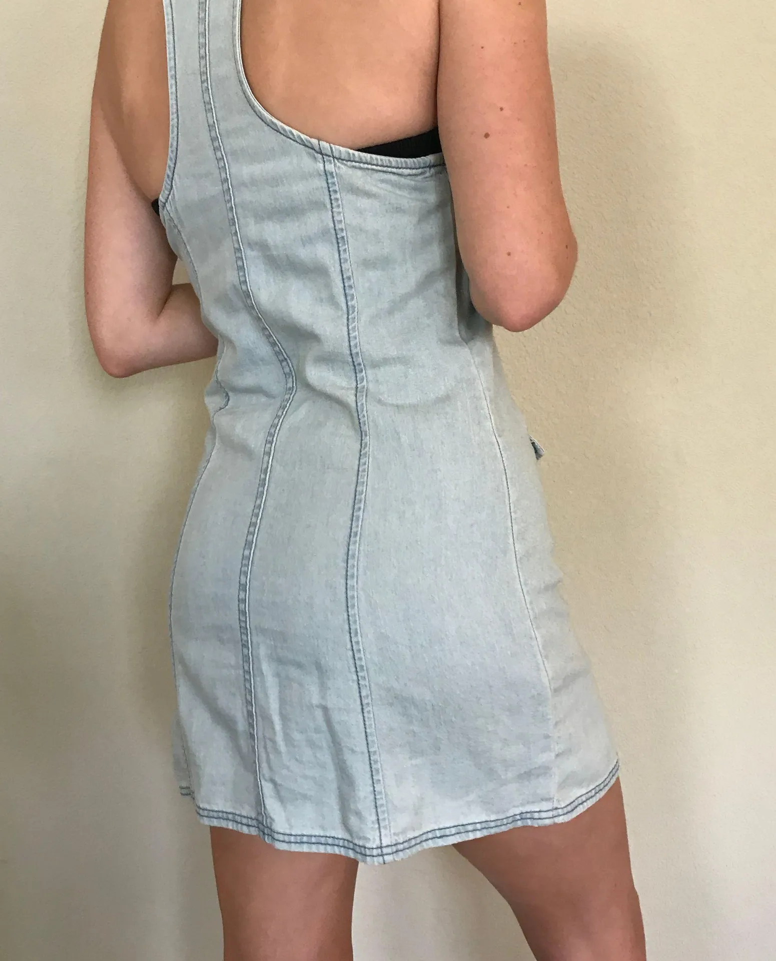 Button Down Denim Dress - Image 2