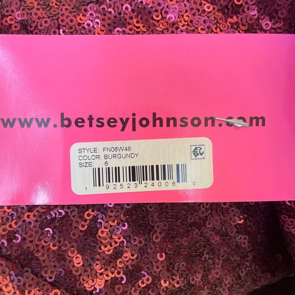 Betsey Johnson Sequin Shift Dress Cocktail NWT - Image 5