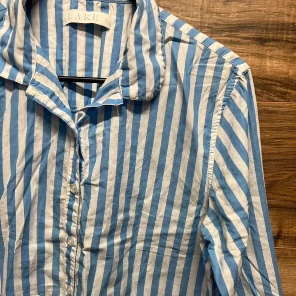 Lake small striped blouse Blue - Image 2