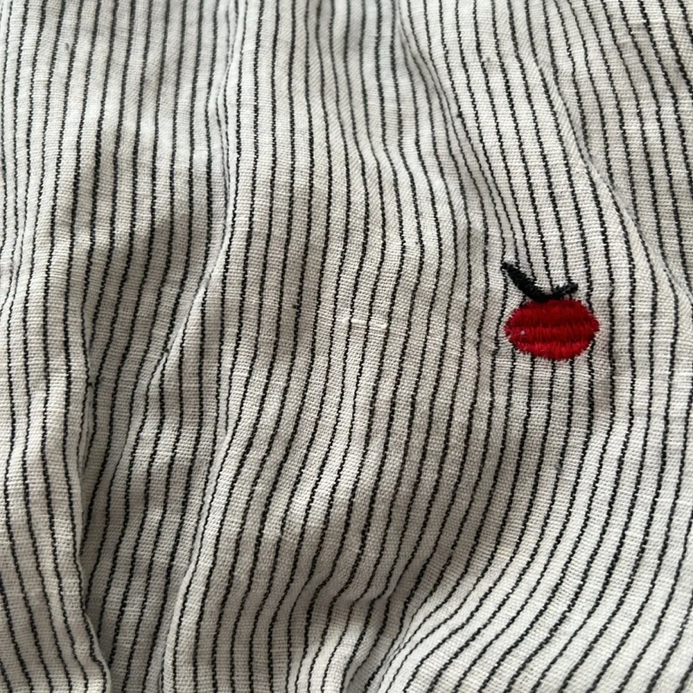 The Great Apron Stripe Dress Apple Embroidery - Image 5