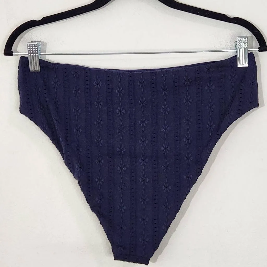 Andie Navy Swim Bottom NWT Medium Dark Blue Swim Bikini Bottom Navy Swimwear - Image 4