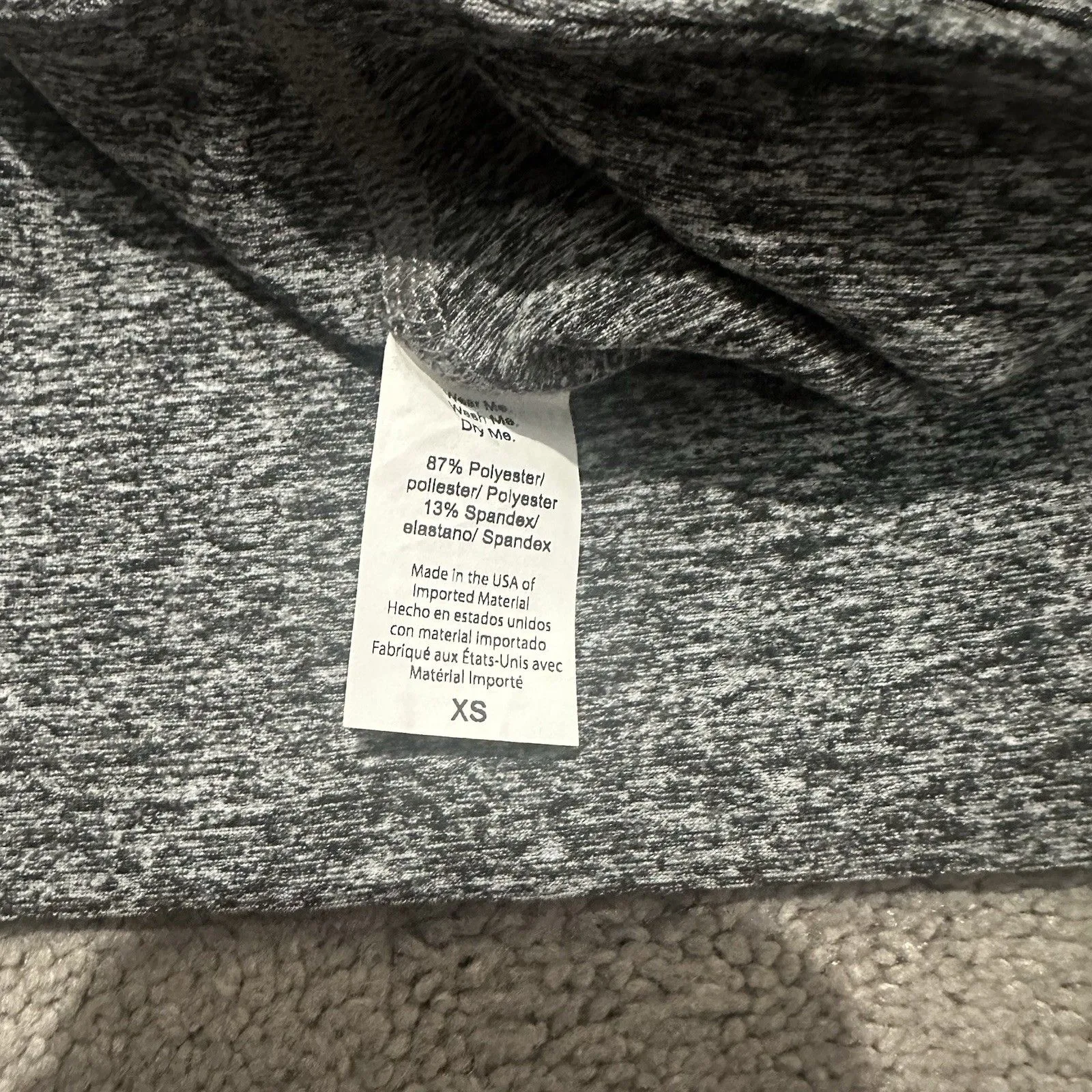 Beyond Yoga  XS Spacedye Keep Pace 7" Shorts Biker Gray Workout Gym Running - Image 3