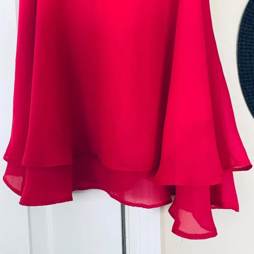 ASOS Barbie Pink Sleeveless Fit & Flare Wedding Guest Sundress Dress | Size: 8/M - Image 4