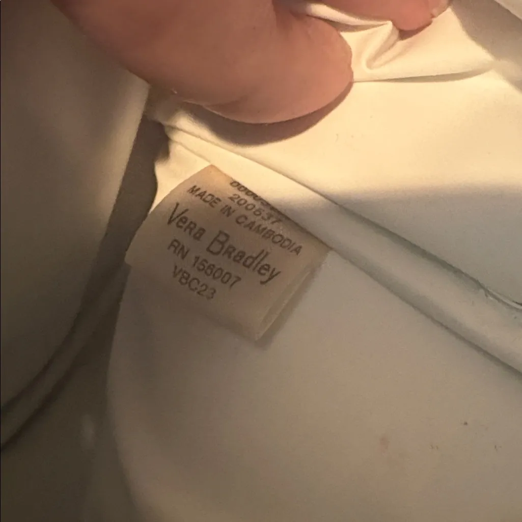 Vera Bradley Floral Patterned Blue Lunch Bag - Image 3