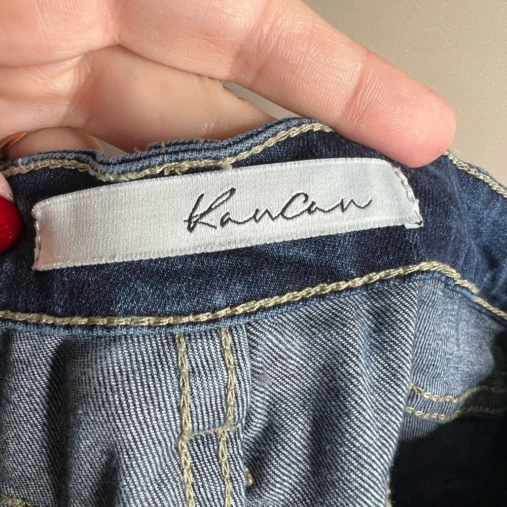 Kancan distressed boyfriend jeans 3/25 Blue - Image 10