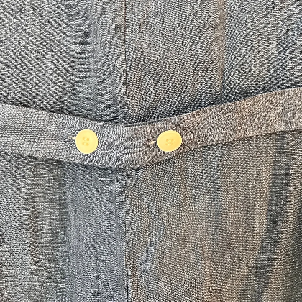 Jenni Kayne Blue Callan Chambray Midi Dress Large Sleeveless 100% Linen NWT - Image 6