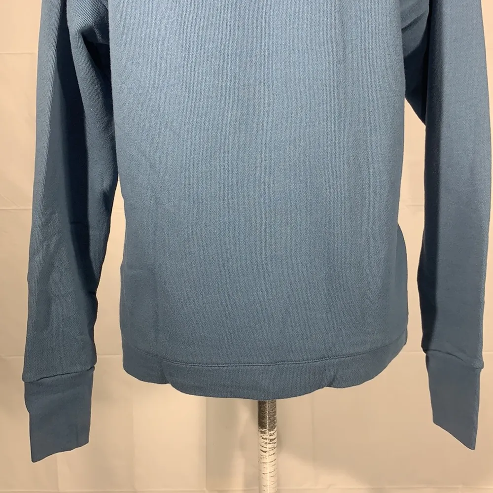 Full Zip Blue Sweatshirt Hoodie Size Small - Image 9