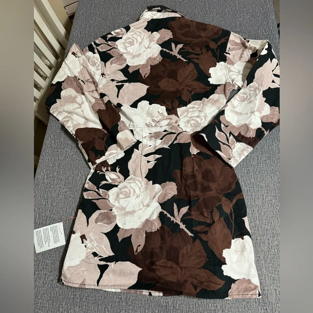 ASOS Design Floral Print Cotton Twill Shirtdress - Image 8