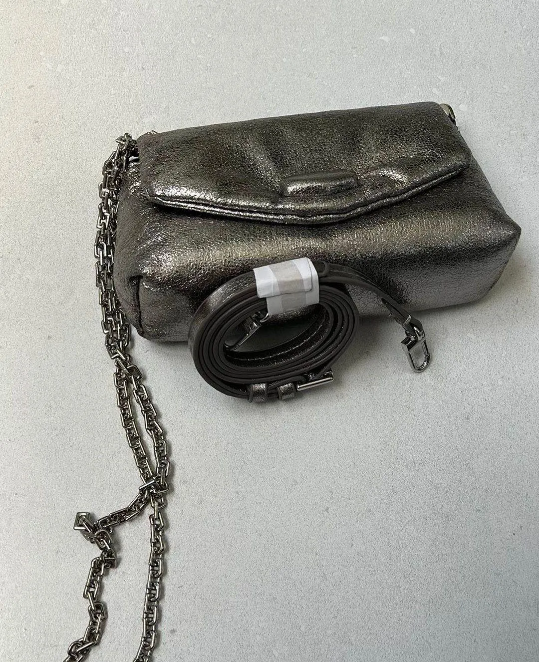 metallic shoulder bag - Image 5