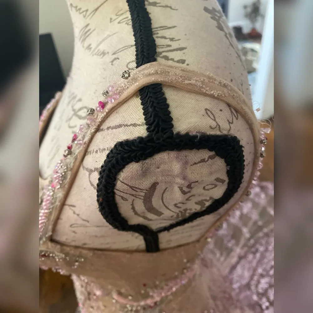 Sparkly pink beaded prom dress or pageant evening gown Portia & Scarlett Size 2 - Image 10