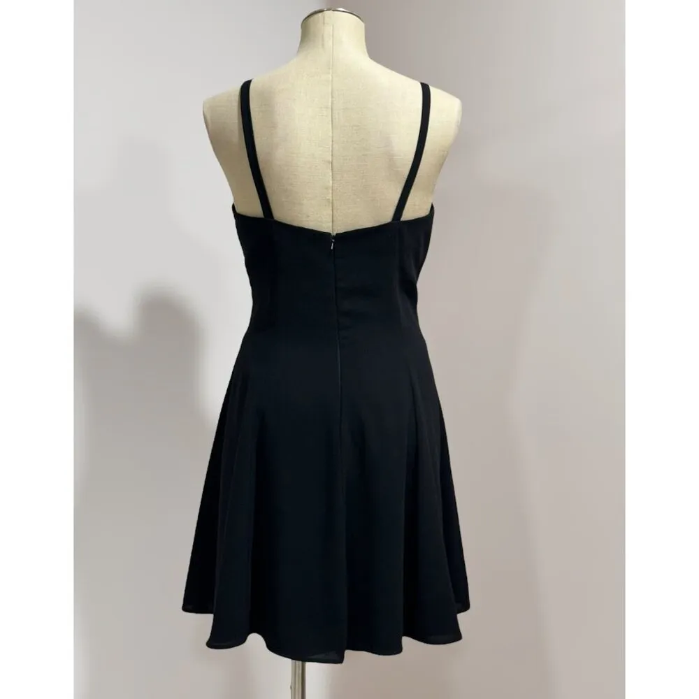 CDC Evenings Vintage 80s 90s Black Short Cocktail Party Dress Size 10 - Image 4