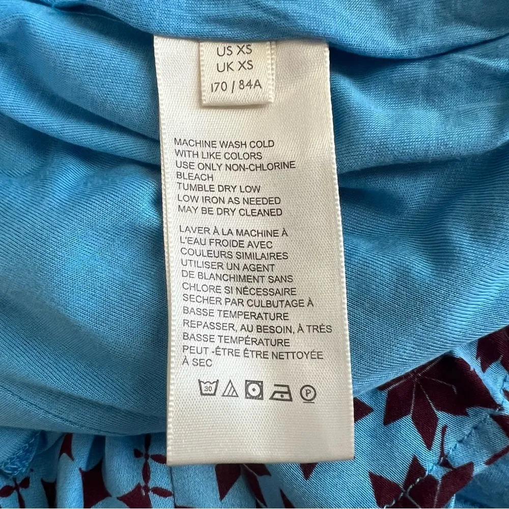 Free People x REVOLVE Women’s Miki Long Sleeve Blue Sea Combo Printed Mini Dress - Image 10