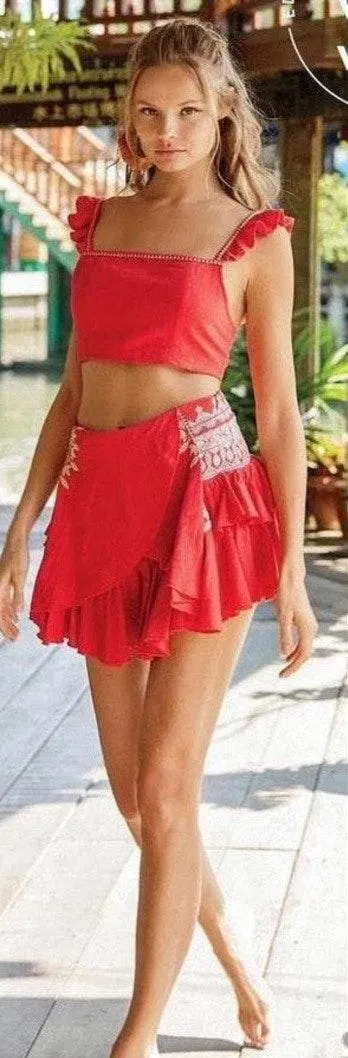 Free People Cute Red Set  - Image 4