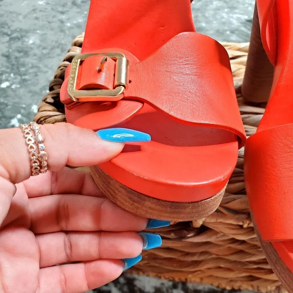 Tory Burch Tatum Nectatine Platform Heels - Image 4