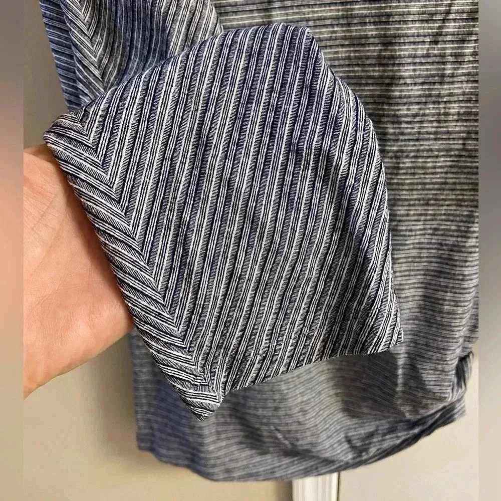 MM. Lafleur New York tunic top boat neck dolman sleeves striped‎ Large - Image 5