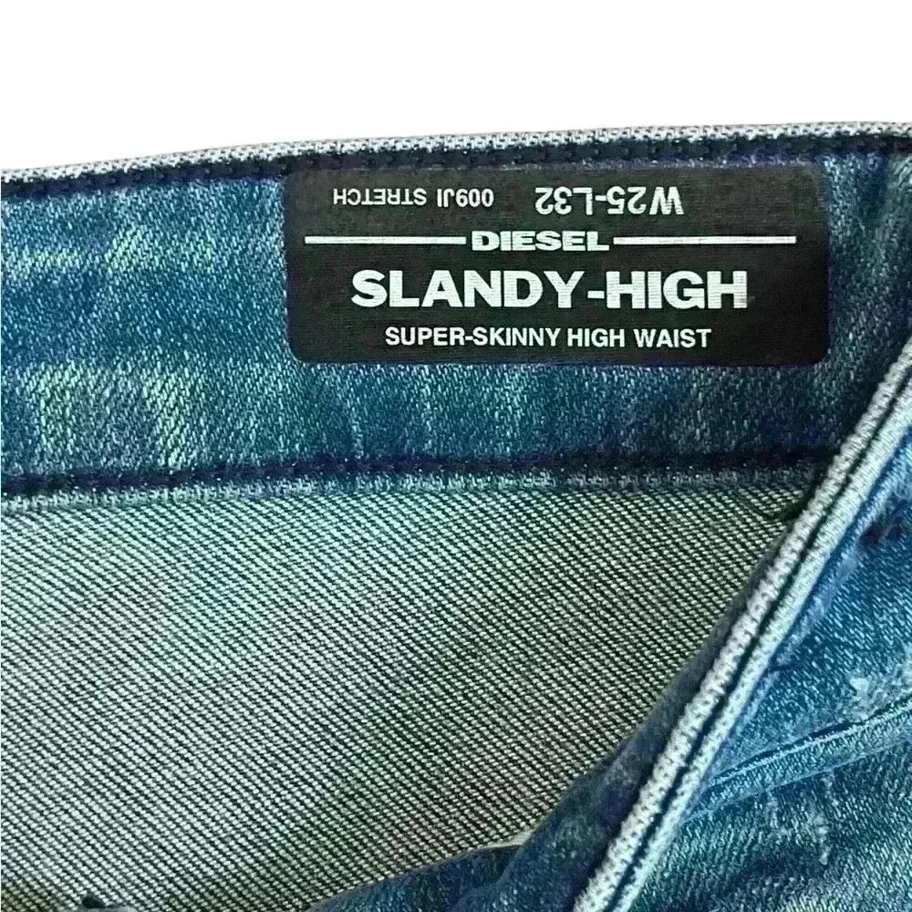 Diesel Women’s Slandy High Super Skinny High Waisted Jeans Size W25/L32 - Image 5