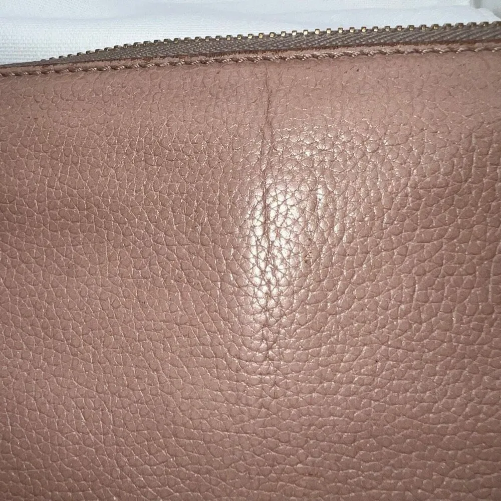 Chloe Full Inclusion Beige/Blush Zip Around Long Wallet - Image 15